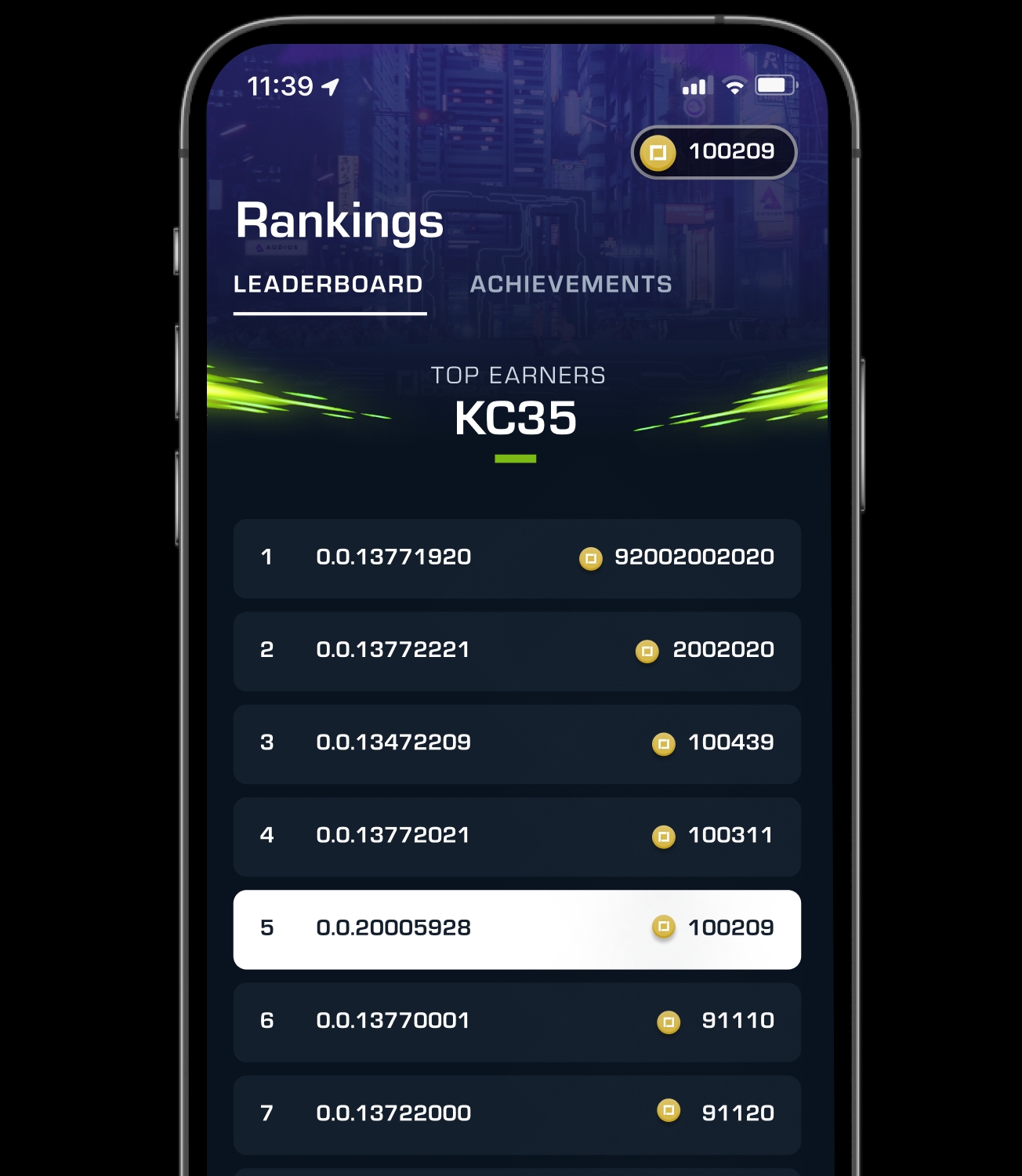 Climb the leaderboards and compete against other fans